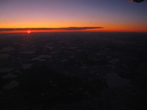 Sunset over Manitoba